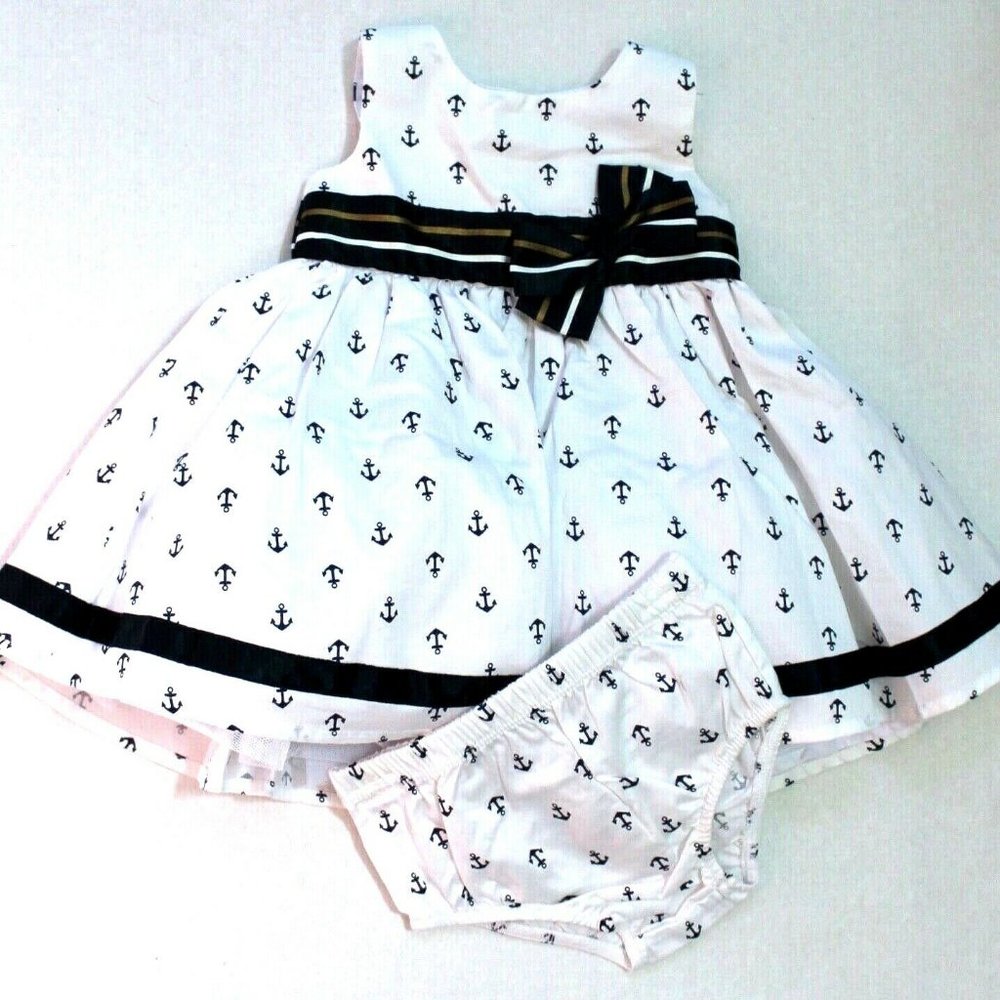 Koala Baby Anchor Print Dress 6M